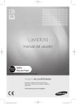 Samsung LAVADORA TAMBOR DIAMANTE 7 KG BLANCA WF0602NCX Manual de Usuario
