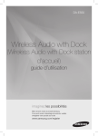 Samsung Wireless Audio-Dock E550 Manual de Usuario