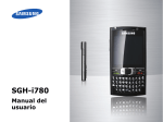 Samsung i780 Manual de Usuario