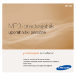 Samsung YP-S5JAB Uporabni&scaron;ki priročnik