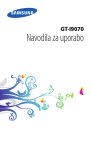 Samsung GT-I9070 Uporabni&scaron;ki priročnik