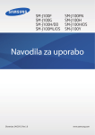 Samsung Galaxy J1 Uporabniški priročnik