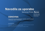 Samsung CLX-4195FN Uporabni&scaron;ki priročnik