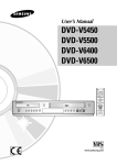 Samsung DVD-V5500 Uporabniški priročnik