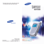 Samsung SGH-S500 Užívateľská príručka
