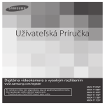 Samsung HMX-T10BP Už&iacute;vateľsk&aacute; pr&iacute;ručka