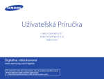 Samsung HMX-F90BP Už&iacute;vateľsk&aacute; pr&iacute;ručka