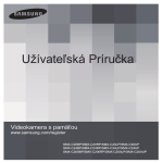 Samsung SMX-C20BP Užívateľská príručka