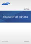 Samsung Galaxy Tab E 9.6 Wi-Fi Užívateľská príručka