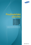 Samsung S24C650BW Už&iacute;vateľsk&aacute; pr&iacute;ručka