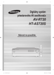 Samsung HT-AS720 Už&iacute;vateľsk&aacute; pr&iacute;ručka