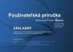 Samsung CLX-4195FN  Farebná multifunkčná tlačiareň (18 / 18 ppm) Užívateľská príručka