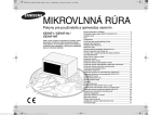 Samsung CE1071AT Už&iacute;vateľsk&aacute; pr&iacute;ručka