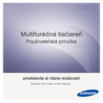 Samsung SCX-4600 Užívateľská príručka