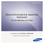 Samsung ML-1865W Užívateľská príručka