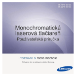 Samsung ML-1640 Už&iacute;vateľsk&aacute; pr&iacute;ručka