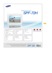 Samsung SPF-72H Manual de utilizare