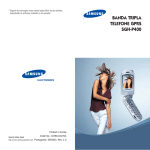Samsung SGH-P400 manual de utilizador