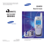 Samsung SCH-N255 manual de utilizador