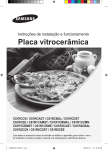 Samsung C61R2CCN Placa Vitrocer&acirc;mica El&eacute;ctrica com indicador de Calor Residual manual de utilizador