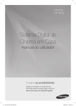 Samsung DVD 5.1 Sistema de Cinema em Casa HT-TX715T manual de utilizador