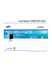 Samsung SYNCMASTER152T manual de utilizador