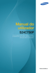 Samsung 27" FULL HD Monitor Plano C750 S&eacute;rie 7
 manual de utilizador