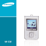 Samsung YP-T7FZ manual de utilizador