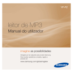 Samsung Leitor de MP4 YP-P2 manual de utilizador
