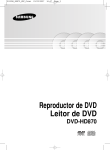 Samsung DVD-HD870 manual de utilizador