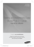 Samsung 3D Blu-ray 2.1 Canais Home Cinema HT-D7200B manual de utilizador