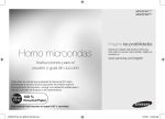 Samsung MG23F301TAS Micro-Ondas Grill com Cozedura saudável, 23 L manual de utilizador