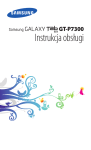 Samsung GALAXY Tab 8.9 Instrukcja obsługi