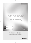 Samsung NZ64H37070K Płyta indukcyjna 
z dotykowym panelem sterowania typu slider, 7.2 kW Instrukcja obsługi