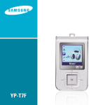 Samsung YP-T7FX Instrukcja obsługi