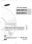 Samsung DVD-HR721 Instrukcja obsługi