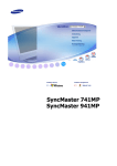 Samsung SyncMaster
741MP Bruksanvisning