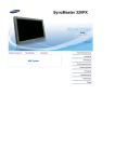 Samsung SyncMaster
320PX Bruksanvisning
