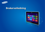 Samsung 11,6 tommer ATIV Smart PC XE500T1C User Manual (Windows 8)