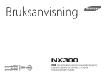 Samsung Smart Camera NX300 20-50 mm objektiv Bruksanvisning