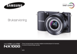 Samsung SMART Camera NX1000 20-50mm objektiv (hvit) Bruksanvisning