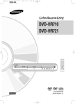 Samsung DVD-HR721 User Manual