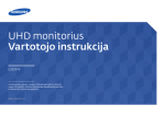 Samsung 32" profesionalus tikslios spalvų rai&scaron;kos monitorius Vartotojo vadovas