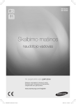 Samsung S AM Bubble Washer with Diamond Drum, 6 kg, White Vartotojo vadovas