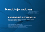 Samsung SCX-3405 Vartotojo vadovas