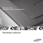 Samsung ML-2851NDR Vartotojo vadovas