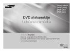 Samsung DVD atskaņotājs E360 Lietotāja rokasgrāmata