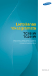 Samsung TC241W Lietotāja rokasgrāmata