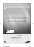 Samsung 6kg 1200 apgriezieni priek&scaron;ējā ielāde WF0602NCE/YLE Lietotāja rokasgrāmata