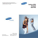 Samsung SGH-P400 User Manual